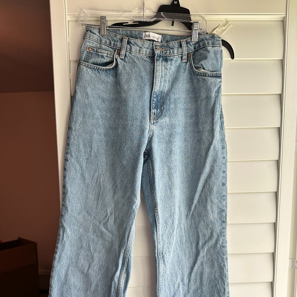 Zara High Rise Wide Leg Jeans